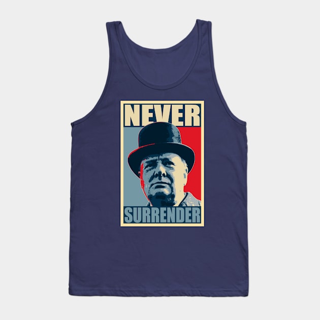 Never Surrender Tank Top by Nerd_art